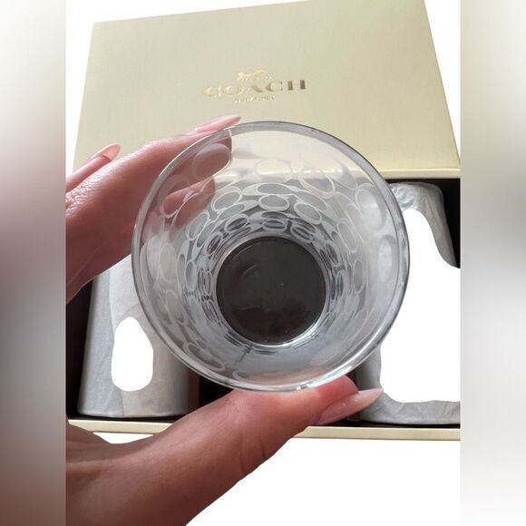 Coach Signature Glasses Set of 3 - Picture 4 of 6